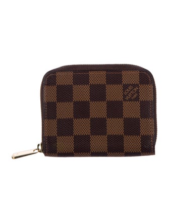 Louis Vuitton 2019 Damier Ebene Pattern Zippy Compact Wallet