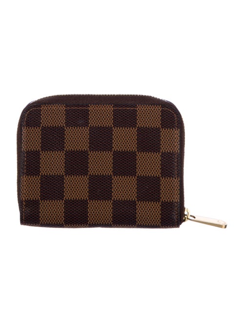 Louis Vuitton 2019 Damier Ebene Pattern Zippy Compact Wallet