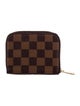Louis Vuitton 2019 Damier Ebene Pattern Zippy Compact Wallet