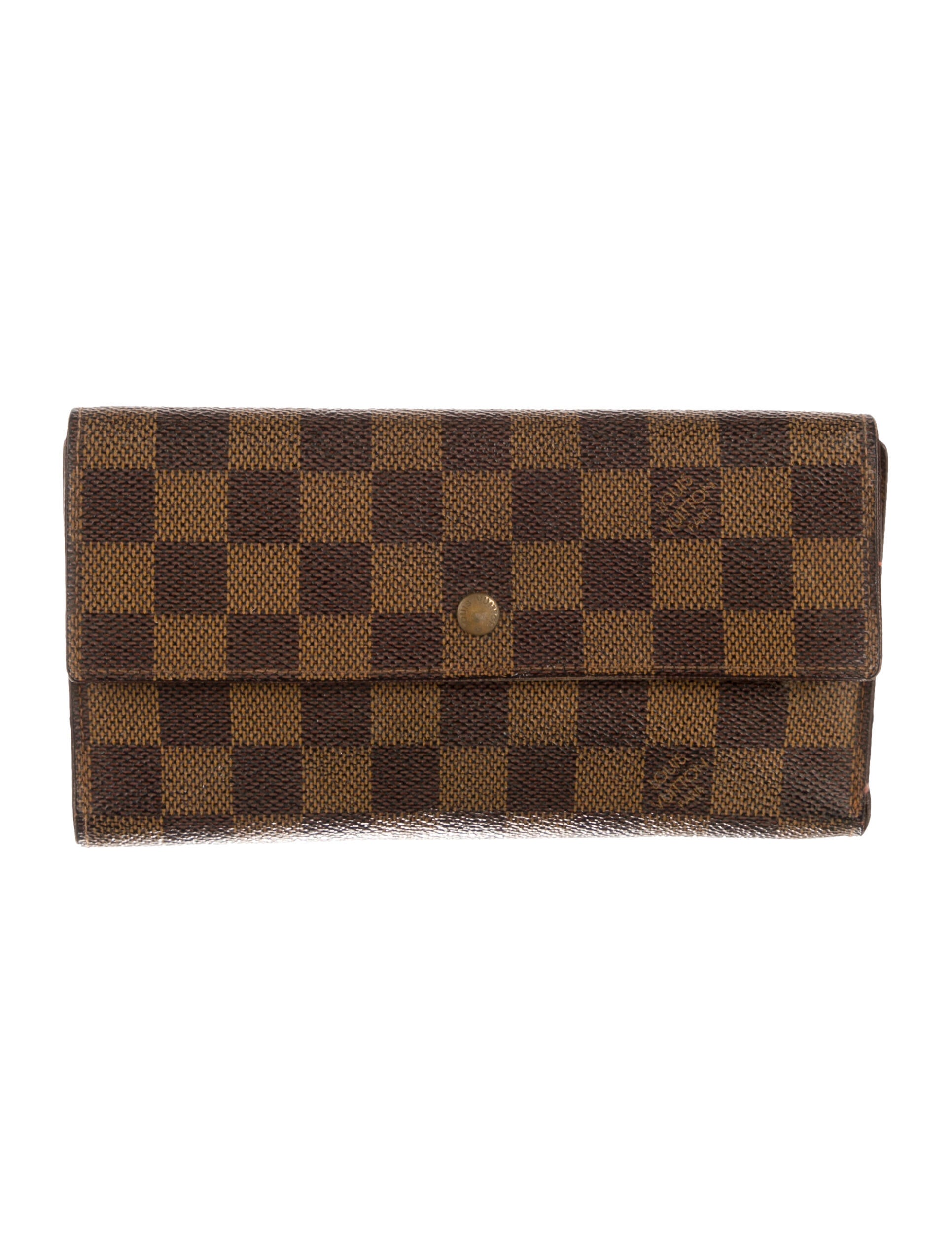 Louis Vuitton Damier Ebene Pattern Continental Wallet