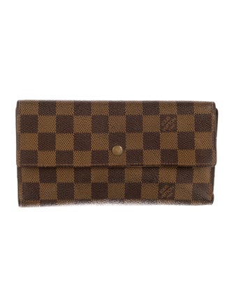 Louis Vuitton Damier Ebene Pattern Continental Wallet