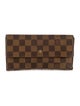 Louis Vuitton Damier Ebene Pattern Continental Wallet