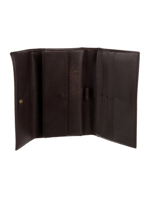 Louis Vuitton Damier Ebene Pattern Continental Wallet