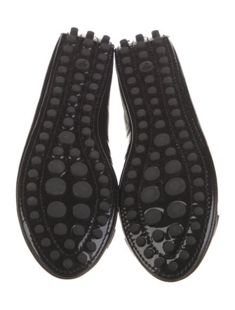 Louis Vuitton Signature Logo Patent Leather Ballet Flats