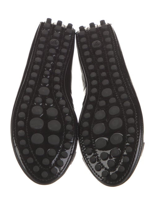 Louis Vuitton Signature Logo Patent Leather Ballet Flats