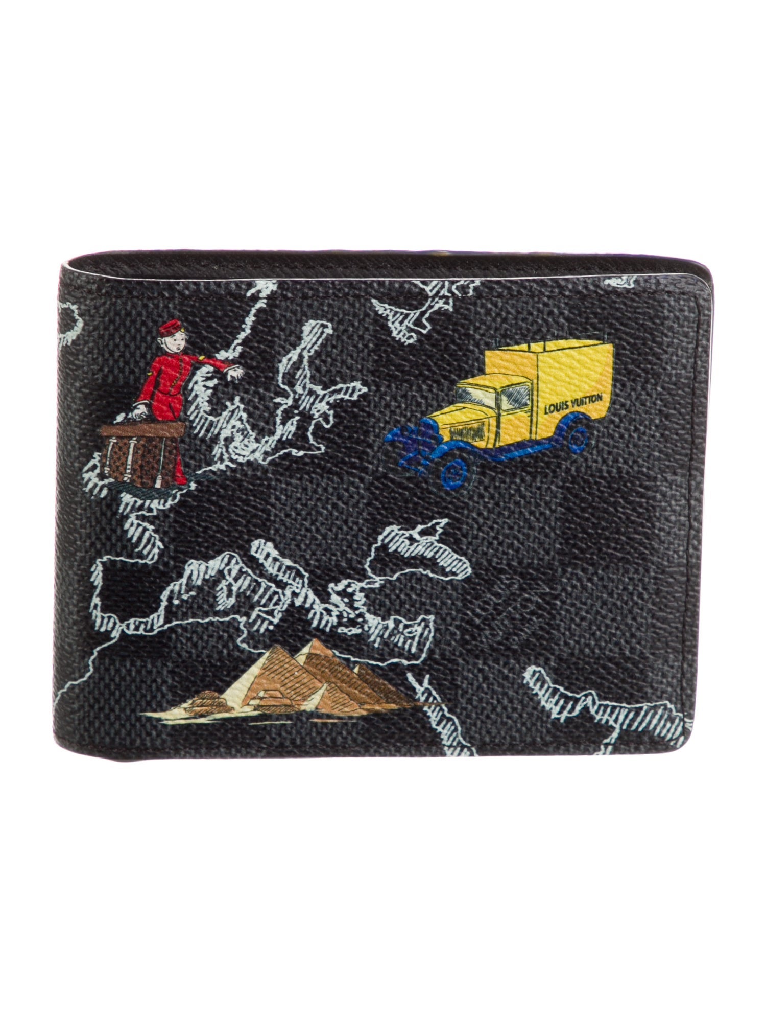 Louis Vuitton 2019 Damier Graphite Pattern Slender NM