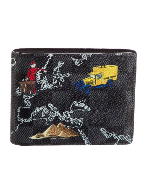 Louis Vuitton 2019 Damier Graphite Pattern Slender NM