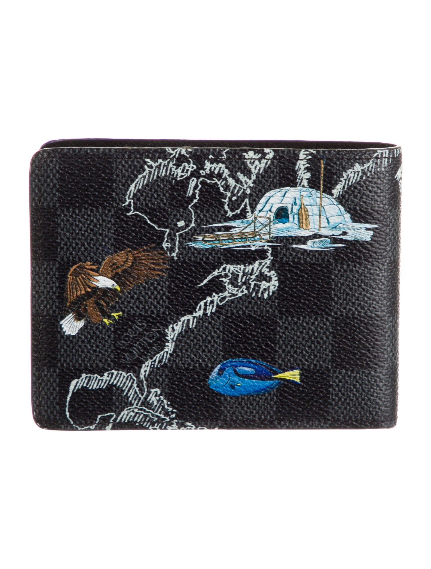 Louis Vuitton 2019 Damier Graphite Pattern Slender NM