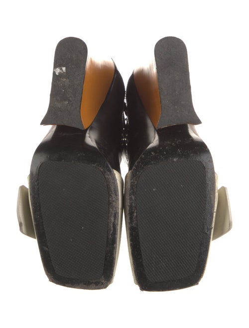 Louis Vuitton Leather Studded Accents Combat Boots