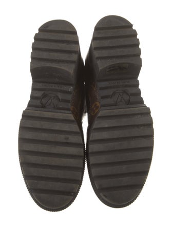 Louis Vuitton LV Monogram Suede Combat Boots