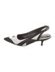 Louis Vuitton Leather Colorblock Pattern Slingback Pumps