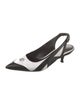 Louis Vuitton Leather Colorblock Pattern Slingback Pumps