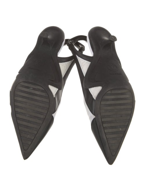 Louis Vuitton Leather Colorblock Pattern Slingback Pumps
