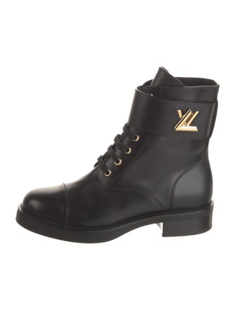 Louis Vuitton Leather Combat Boots