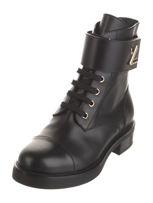 Louis Vuitton Leather Combat Boots