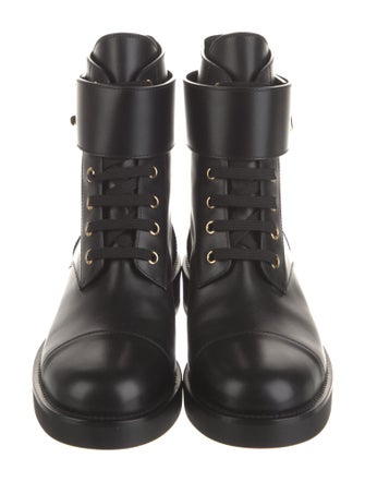 Louis Vuitton Leather Combat Boots