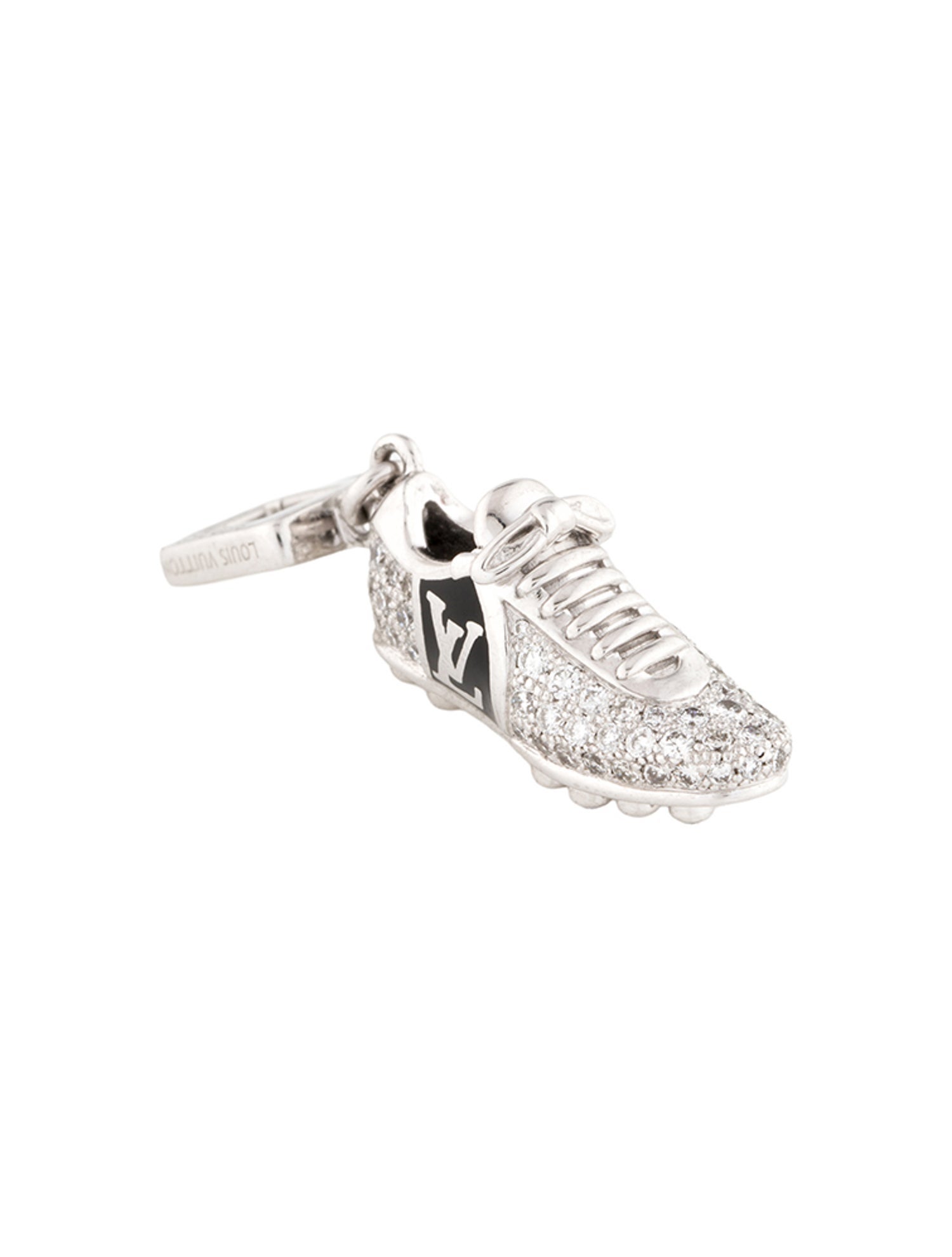 Louis Vuitton 18K Diamond Soccer Cleat Pendant Charm