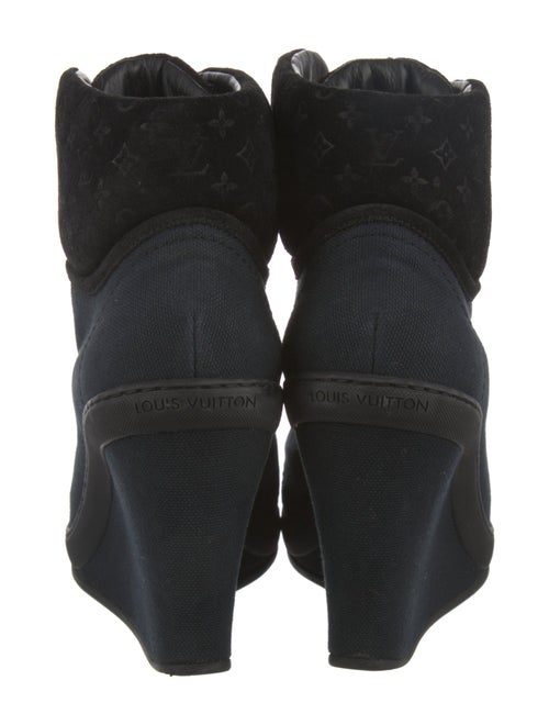Louis Vuitton LV Monogram Canvas Lace-Up Boots