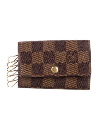 Louis Vuitton Damier Ebene Pattern Coated Canvas Key Holder