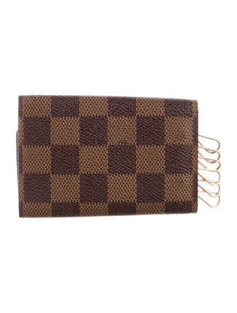 Louis Vuitton Damier Ebene Pattern Coated Canvas Key Holder