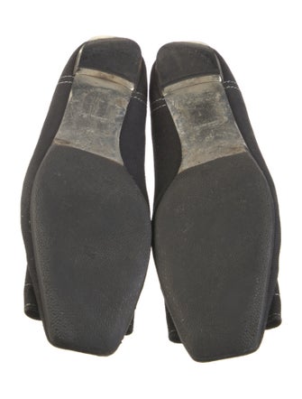 Louis Vuitton Denim Bow Accents Ballet Flats