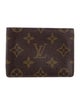 Louis Vuitton LV Monogram Coated Canvas Card Case