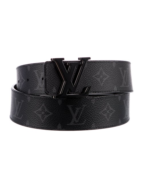 Louis Vuitton LV Initiales Matte Black 40mm Monogram Eclipse Waist Belt