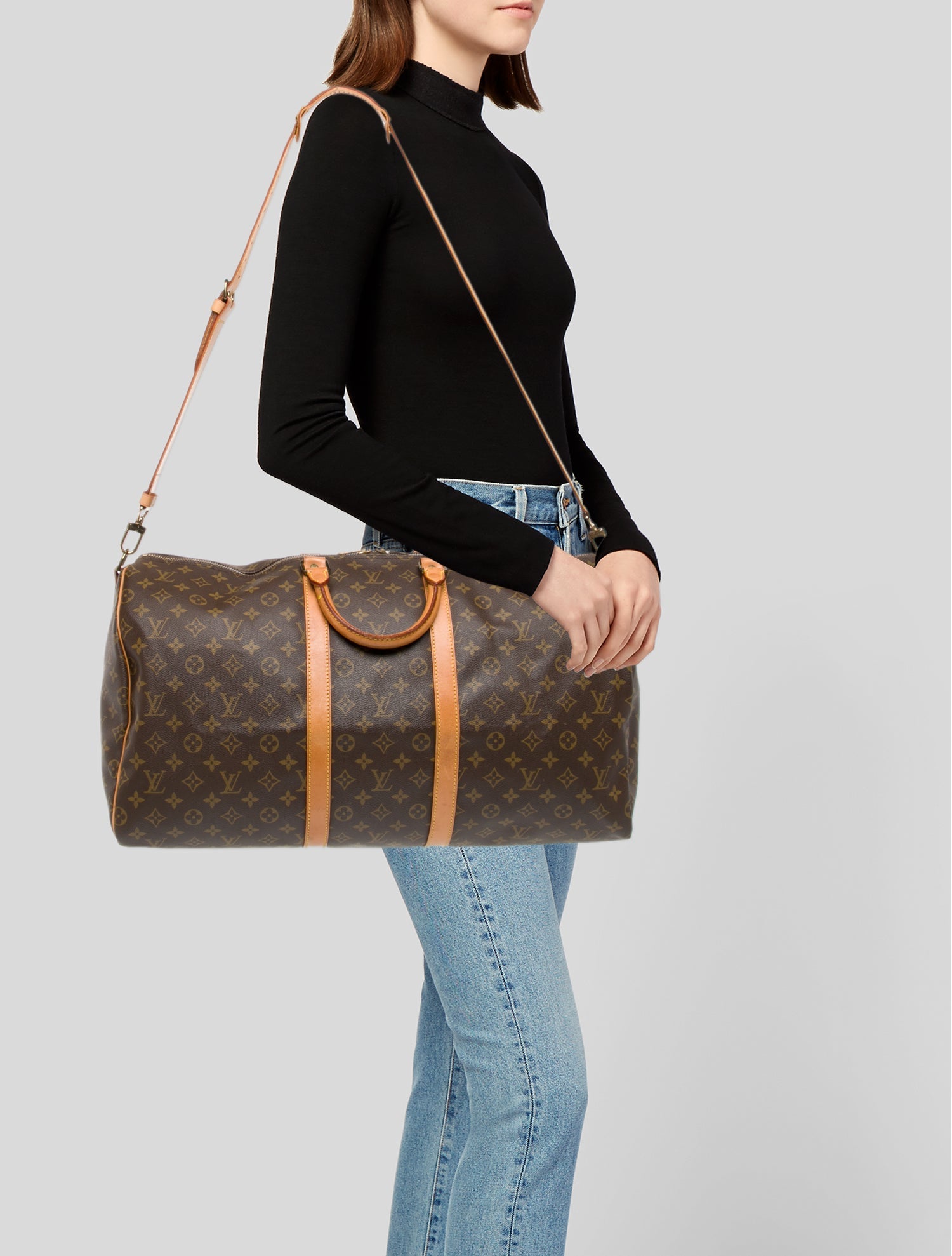 Louis Vuitton LV Monogram Keepall Bandouliere 55
