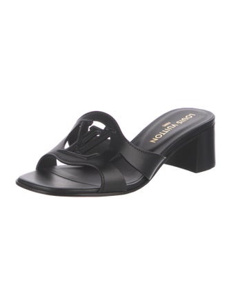 Louis Vuitton LV Monogram Leather Slides