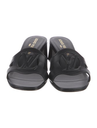 Louis Vuitton LV Monogram Leather Slides