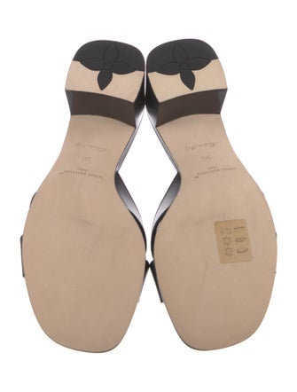Louis Vuitton LV Monogram Leather Slides