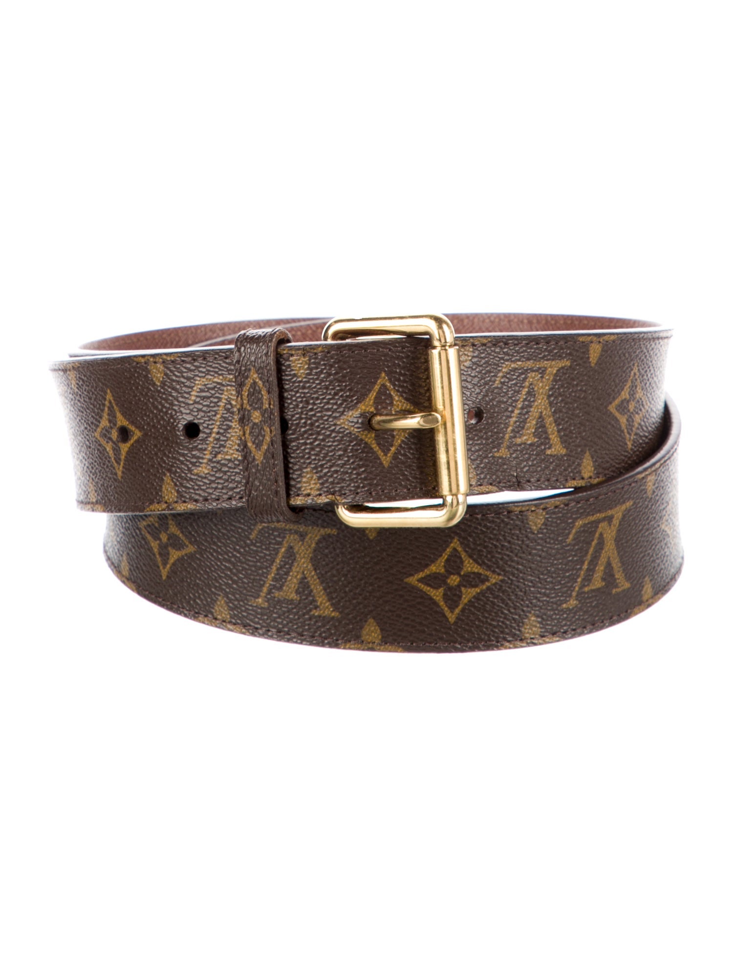 Louis Vuitton LV Monogram Coated Canvas Belt