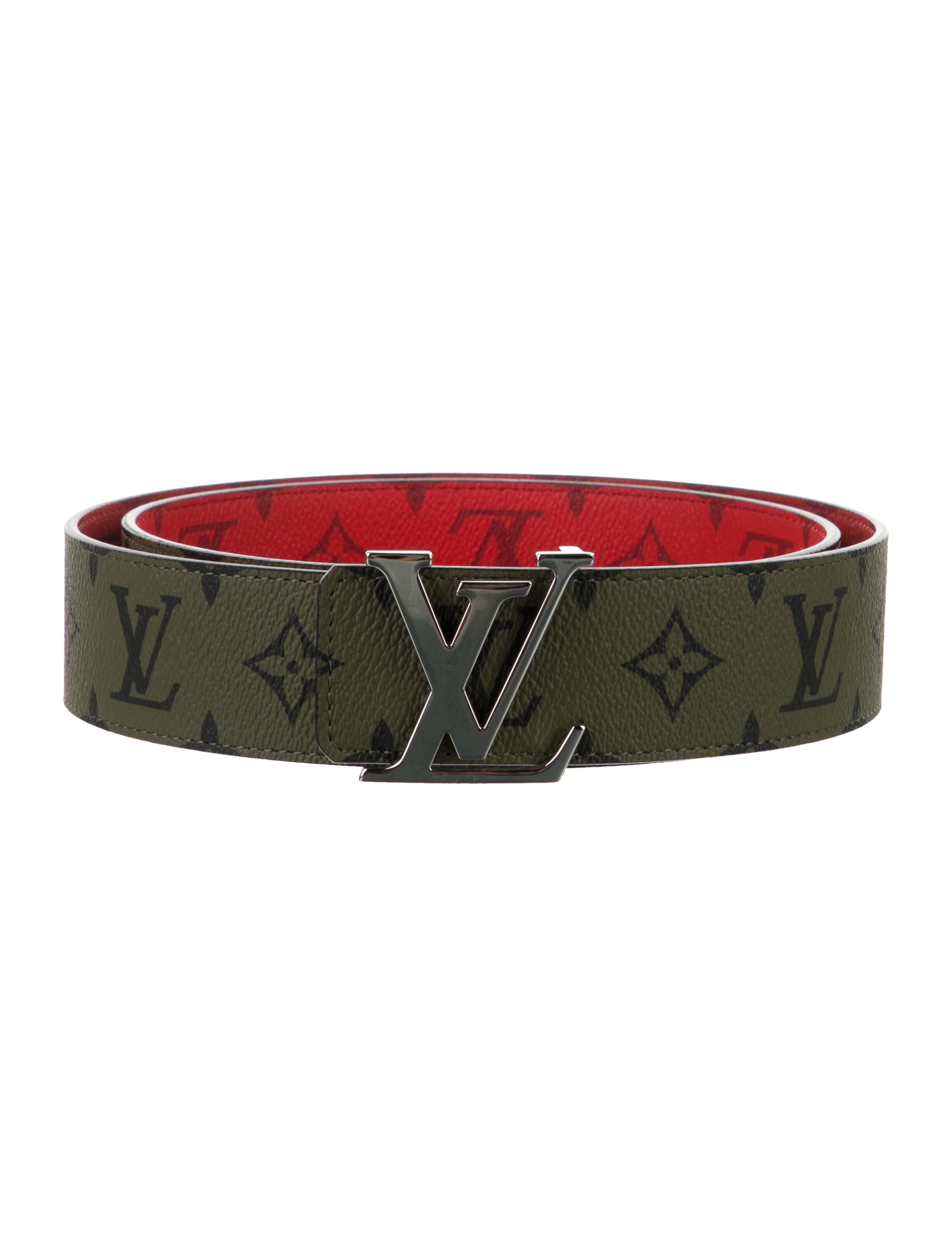 Louis Vuitton LV Monogram Coated Canvas Belt