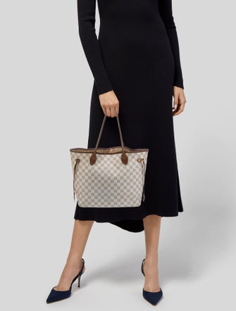 Louis Vuitton Damier Azur Neverfull w/Pouch MM