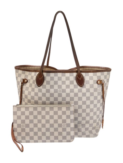 Louis Vuitton Damier Azur Neverfull w/Pouch MM