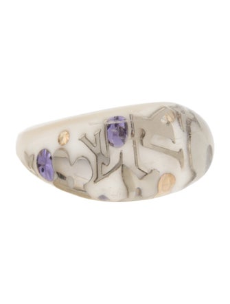Louis Vuitton Crystal & Resin Inclusion Ring