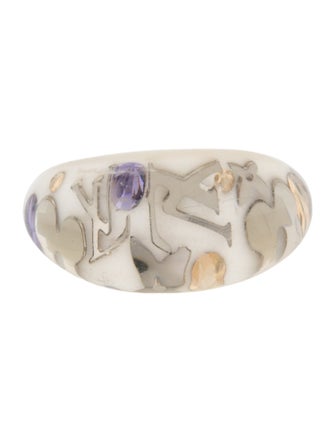Louis Vuitton Crystal & Resin Inclusion Ring