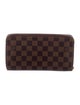 Louis Vuitton Damier Ebene Pattern Coated Canvas Zippy Organizer Wallet