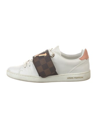 Louis Vuitton Damier Ebene Pattern Leather Sneakers