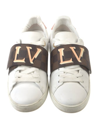Louis Vuitton Damier Ebene Pattern Leather Sneakers