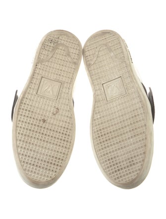 Louis Vuitton Damier Ebene Pattern Leather Sneakers