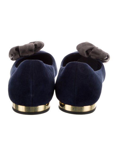 Louis Vuitton Suede Floral Print Flats