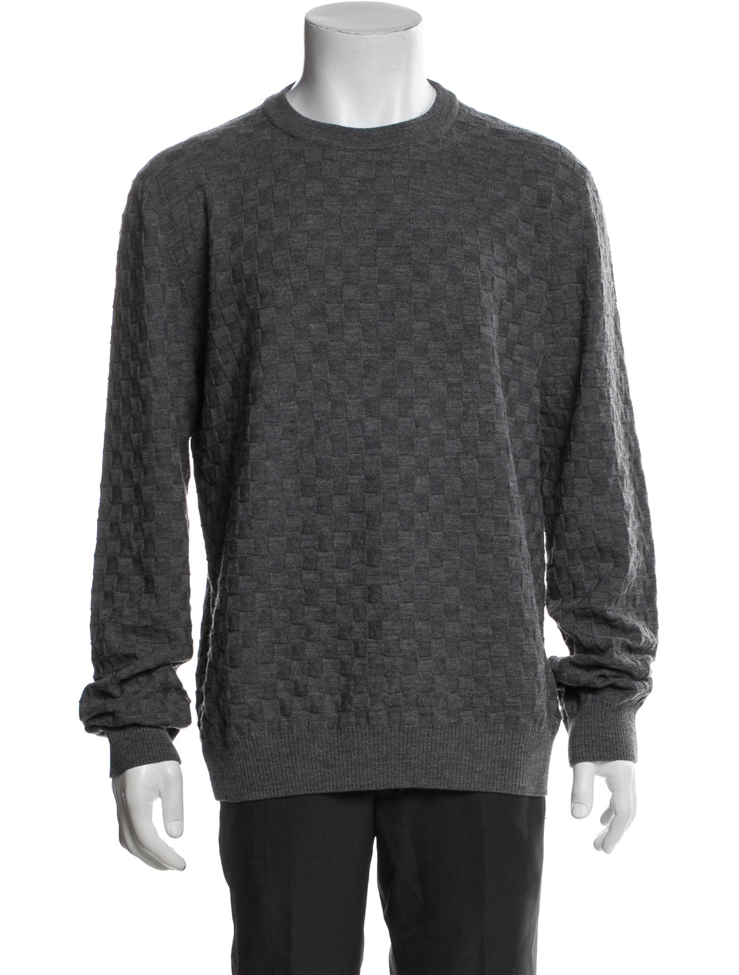 Louis Vuitton 2023 Damier Graphite Pattern Pullover