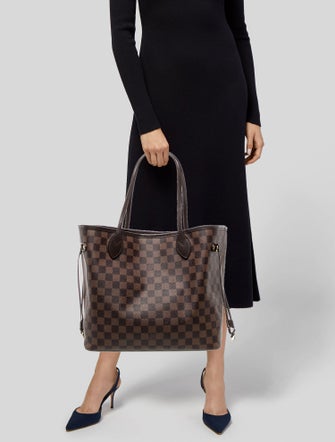 Louis Vuitton Damier Ebene Neverfull w/Pouch MM