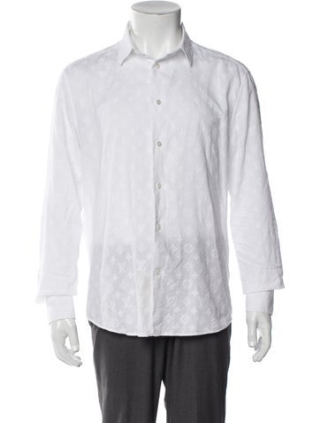 Louis Vuitton Casual Shirts 2018 LV Monogram Dress Shirt L