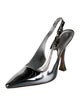 Louis Vuitton LV Monogram Patent Leather Slingback Pumps
