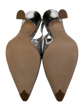 Louis Vuitton LV Monogram Patent Leather Slingback Pumps