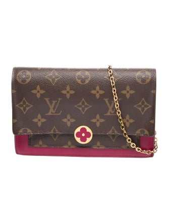 Louis Vuitton LV Monogram Flore Chain Wallet