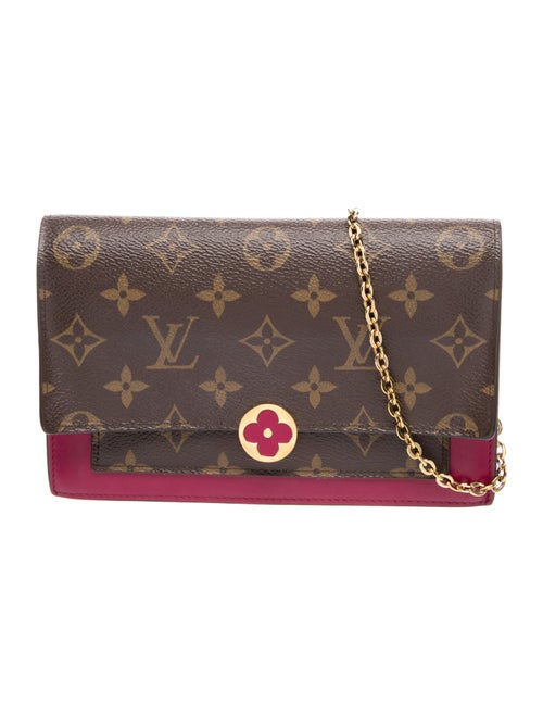 Louis Vuitton LV Monogram Flore Chain Wallet