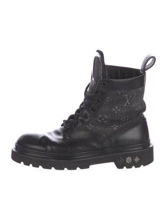 Louis Vuitton LV Monogram Leather Combat Boots